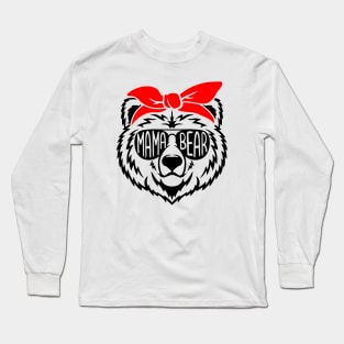 Mama Bear Shirt, Mom Bear T-shirt, Mom Life Tshirt, Floral Mama Bear Shirt, Mothers Day T-shirt, New Mama Tshirt, Bear Shirt, Gift for Mom Long Sleeve T-Shirt